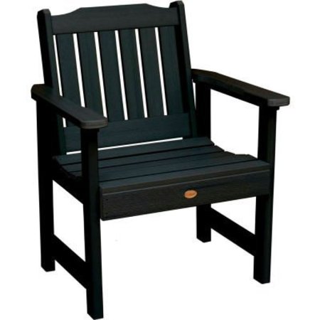 HIGHWOOD USA highwood® Lehigh Outdoor Garden Chair, Eco Friendly Synthetic Wood In Black AD-CHGL1-BKE